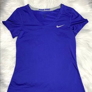 Women’s Violet Purple Nike Pro Dri-Fit Shirt Small